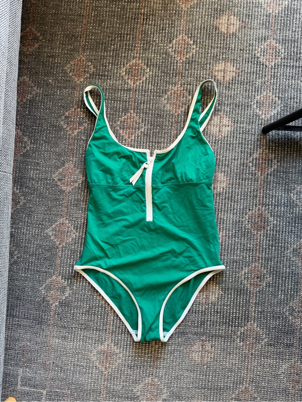 Eres two tone zip-up swimsuit